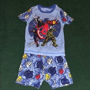 Disney Store Marvel Avengers Snug fit PJ Short Set